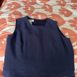 rich midnight blue shell to wear under jacket.